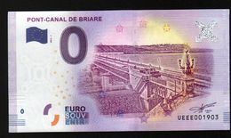 France - Billet Touristique 0 Euro 2018 N° 1903 (UEEE001903/5000)- PONT-CANAL DE BRIARE - Essais Privés / Non-officiels