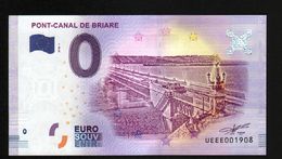 France - Billet Touristique 0 Euro 2018 N° 1908 (UEEE001908/5000) - PONT-CANAL DE BRIARE - Privatentwürfe