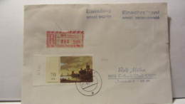 DDR: R-Eil-Fern-Brief Mit 70 Pf Gemälde Flusslandschaft Mit SbPA-R-Zettel 2, 2205 Lubmin 1 (213) Vom 27.6.90  Knr: 2731 - Labels For Registered Mail