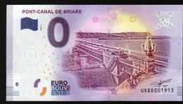 France - Billet Touristique 0 Euro 2018 N° 1913 (UEEE001913/5000)- PONT-CANAL DE BRIARE - Privatentwürfe