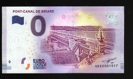France - Billet Touristique 0 Euro 2018 N° 1917 (UEEE001917/5000) - PONT-CANAL DE BRIARE - Privatentwürfe