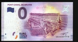 France - Billet Touristique 0 Euro 2018 N° 1918 (UEEE001918/5000) - PONT-CANAL DE BRIARE - Privatentwürfe