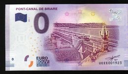 France - Billet Touristique 0 Euro 2018 N° 1923 (UEEE001923/5000) - PONT-CANAL DE BRIARE - Essais Privés / Non-officiels