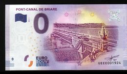 France - Billet Touristique 0 Euro 2018 N° 1924 (UEEE001924/5000) - PONT-CANAL DE BRIARE - Privatentwürfe