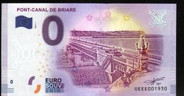 France - Billet Touristique 0 Euro 2018 N° 1930 (UEEE001930/5000) - PONT-CANAL DE BRIARE - Privatentwürfe