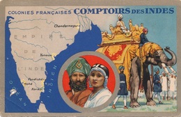 Carte Postale Comptoir Des Indes - India