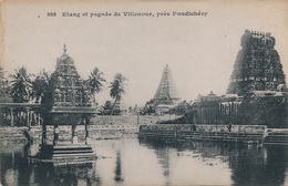 Carte Postale Etang Et Pagode De Villenour Messageries Maritimes - India