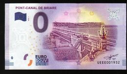 France - Billet Touristique 0 Euro 2018 N° 1932 (UEEE001932/5000) - PONT-CANAL DE BRIARE - Essais Privés / Non-officiels