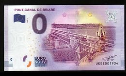 France - Billet Touristique 0 Euro 2018 N° 1934 (UEEE001934/5000) - PONT-CANAL DE BRIARE - Essais Privés / Non-officiels