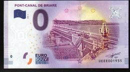 France - Billet Touristique 0 Euro 2018 N° 1935 (UEEE001935/5000) - PONT-CANAL DE BRIARE - Privatentwürfe