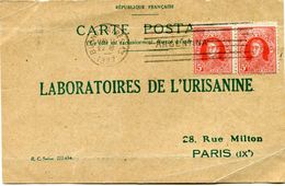 ARGENTINE CARTE POSTALE BON POUR UN FLACON ECHANTILLON D'URISANINE DEPART BUENOS AIRES MAY 17  1927 POUR LA FRANCE - Covers & Documents