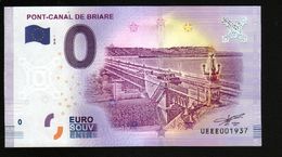 France - Billet Touristique 0 Euro 2018 N° 1937 (UEEE001937/5000) - PONT-CANAL DE BRIARE - Privatentwürfe