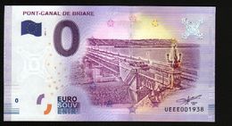 France - Billet Touristique 0 Euro 2018 N° 1938 (UEEE001938/5000) - PONT-CANAL DE BRIARE - Essais Privés / Non-officiels