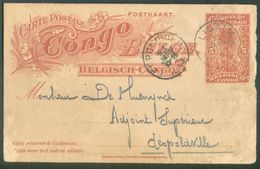 EP Carte 5c. Obl. Sc LISALA 15 Janvier 1913 Vers Léopoldville - 12494 - Enteros Postales