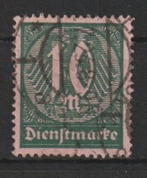 MiNr. 68 Deutschland Deutsches Reich, Dienstmarken       1921, Mai/1922, Nov. Dienstmarken: Wertziffern. - Oficial