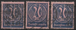 MiNr. 72 Deutschland Deutsches Reich, Dienstmarken       1922, Jan./1923, Febr. Dienstmarken: Wertziffern. - Dienstzegels