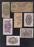 LOTE DE 7 BILLETES ESPAÑOLES. - Collections