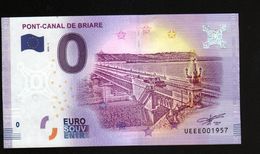 France - Billet Touristique 0 Euro 2018 N° 1957 (UEEE001957/5000) - PONT-CANAL DE BRIARE - Privatentwürfe