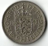 Pièce De Monnaie 1 Shilling 1957 - I. 1 Shilling