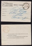 Argentina 1910 Receipt For Registered Cover BUENOS AIRES - Covers & Documents