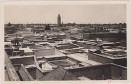 AFRIQUE DU NORD,MARRAKECH EN 1950,MURRAKUSH,pied De La Montagne De L'atlas,vue Des Toits,terrasse Médina,rare - Marrakesh