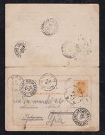 Brazil Brasil 1894 BP 8 Answer Stationery Card S. MANOEL To SPA Belgium - Enteros Postales
