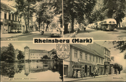 RHEINSBERG (MARK) Ungebr, Echt Foto, Str. D. Jugend, Markt, Schloß, Mühlenstr., Schloß-Konditorei, HO-Gaststätte - Rheinsberg