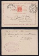 Brazil Brasil 1889 80R Stationery Card RIO To CONSTANTINOPEL ISTANBUL TURKEY - Postwaardestukken