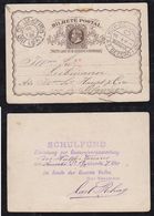 Brazil Brasil 1888 BP 11 20R Dom Pedro Stationery Card Used Local Rio De Janeiro - Postal Stationery