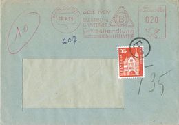 27255. Carta HANNOVER (Alemania Federal) 1965. BUMKE Electro Sanitare. TAXE, Tasa Suisse - Covers & Documents