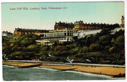 Old Postcard, Leas Cliff, Looking East Folkestone (pk41676) - Folkestone