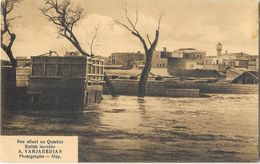 ALEP (Syrie) Inondations Rue Allant Au Quartier Kattab Inondée 1922 - Syrien