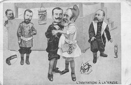 Politique  Satirique  .Nicolas II. Guillaume II.A.Fallières . L'Invitation A La Valse     (voir Scan) - Satiriques