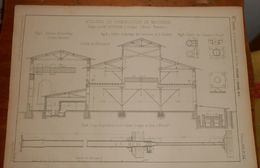 Plan D'ateliers De Construction De Machines. 1859. - Opere Pubbliche