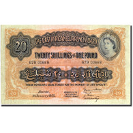 Billet, EAST AFRICA, 20 Shillings = 1 Pound, 1955, 1955-01-01, KM:35, SUP - Kenia