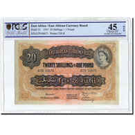 Billet, EAST AFRICA, 20 Shillings = 1 Pound, 1955, 1955-01-01, KM:35, Gradée - Kenya