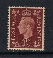 GB 1937 KGV1 1 1/2d Red Brown Unused No Gum SG 464  ( A527 ) - Unused Stamps