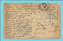 Kaart "Soldats Britannique ...." Met Stempel CORESSEPONDANCE PRIVEE / ARMEE BELGE - Armada Belga