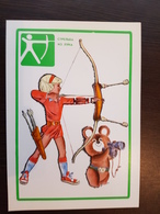 I WILL BE OLYMPIC CHAMPION - From 1978 Soviet Card Serie - Archery - Tir à L'Arc