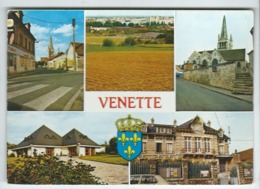 CPM - Venette -(Oise) - Rue Principale - Terrain De Sport - L'église - Mairie - Salle Des Fêtes - Venette