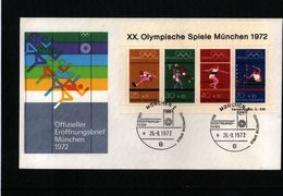 Germany / Deutschland 1972 Olympic Games Muenchen Interesting Cover - Sommer 1972: München