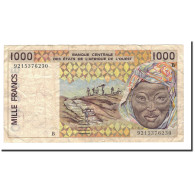 Billet, West African States, 1000 Francs, 1991-2002, 1992, KM:211Bc, TB+ - West-Afrikaanse Staten