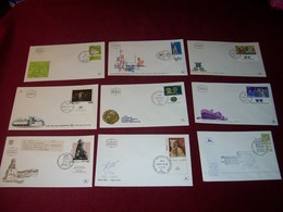 ISRAEL  LOT DE  9  ENVELOPPES  PREMIER JOUR - Colecciones & Series