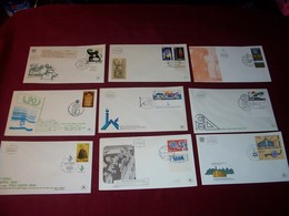 ISRAEL  LOT DE  9  ENVELOPPES  PREMIER JOUR - Colecciones & Series