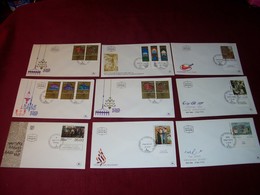 ISRAEL  LOT DE  9  ENVELOPPES  PREMIER JOUR - Collections, Lots & Series