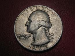 Etats-Unis - USA - Quarter Dollar 1952 D 7815 - 1932-1998: Washington