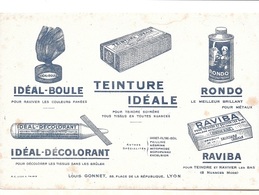 BUVARD  Marque  TEINTURE  IDEALE, Louis  GONNET  LYON  ( 69 ) - Collections, Lots & Series