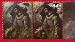 2017.09.02. European Art In The Polish Collection - El Greco "St. Francis" - Label + 1v - MNH - Nuevos