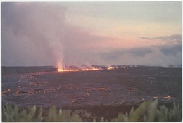 Eruption Burst, From Far Wall Of Kilauea Crater, July 19, 1974, Unused Postcard [20887] - Big Island Of Hawaii