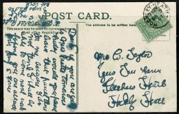 RB 1180 -  1907 Postcard - Birmingham Art Gallery & Town Hall - Good Hockley Heath Postmark - Birmingham